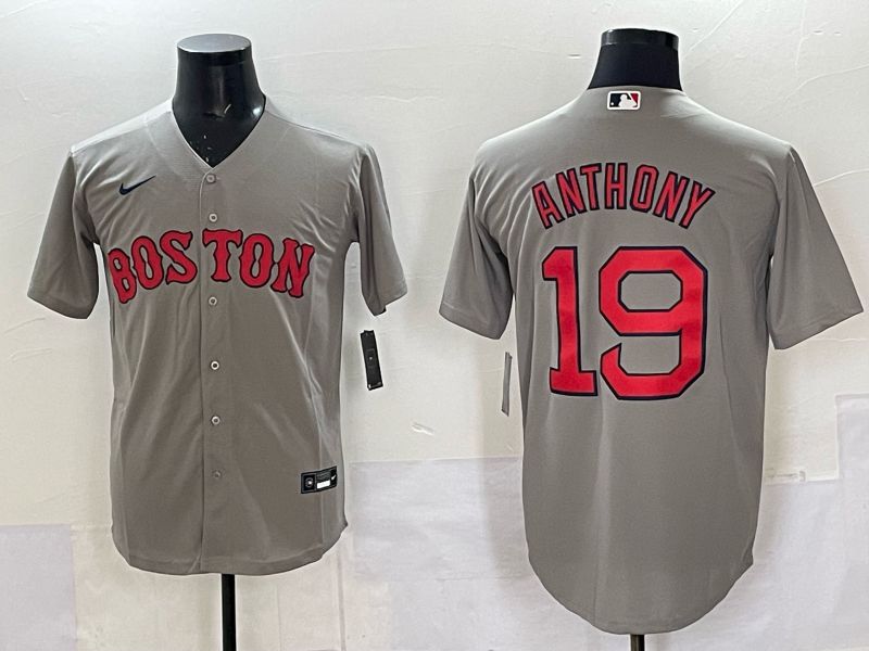 Men Boston Red Sox Nike 19 Anthony Grey 2025 MLB Jersey 03
